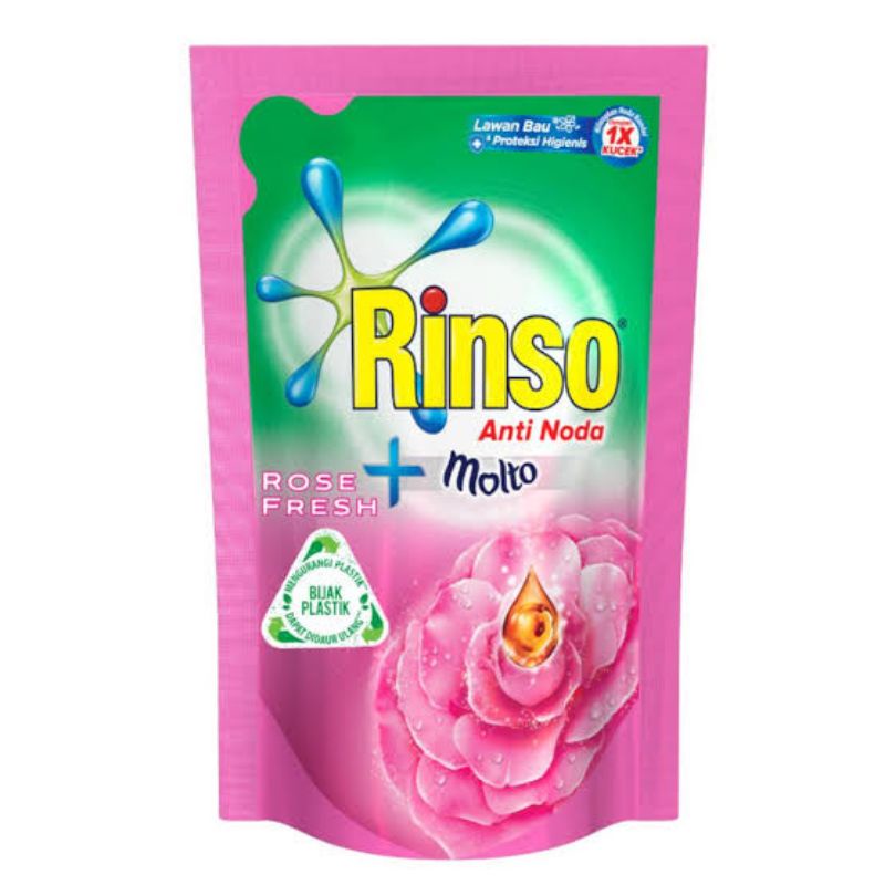 Rinso Molto Deterjen Cair Rose Fresh 750Ml
