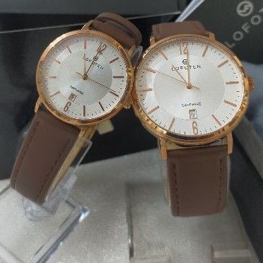 LOFOTEN F8103M/L Jam Tangan Couple Kulit Garansi resmi 1 tahun / F - 8103 M / L