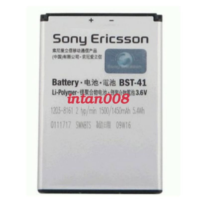 BATERAI SONY ERICSSON BST-41 Xperia X1 X2 X10 ASPEN BST41 BATTERY / Bst 41 Ori New Pack