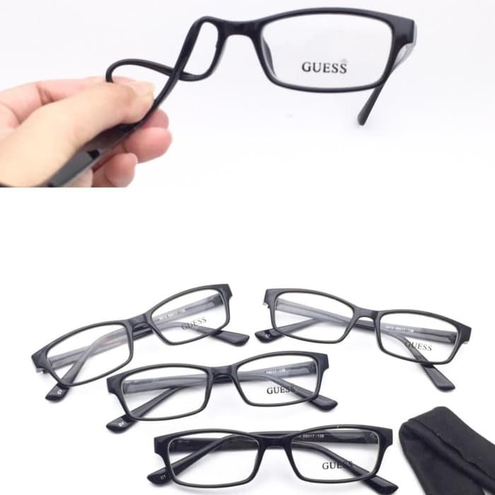 DEALS Frame Kacamata Minus kotak GUESS 5013 Lentur gaya pria danWanita Cewek KK-FK133 Sale