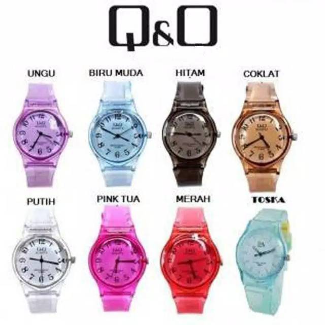 JAM TANGAN TRANSPARANT GELLY WATERPROOF