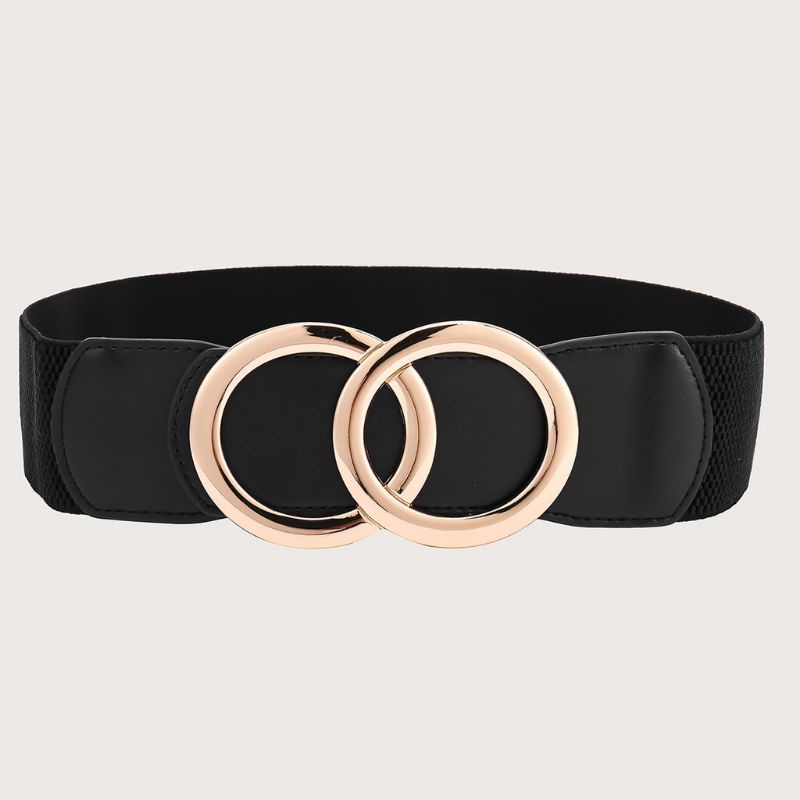 YF IKAT PINGGANG WANITA ELASTIS BLACK BELT KARET WANITA BELT DRESS