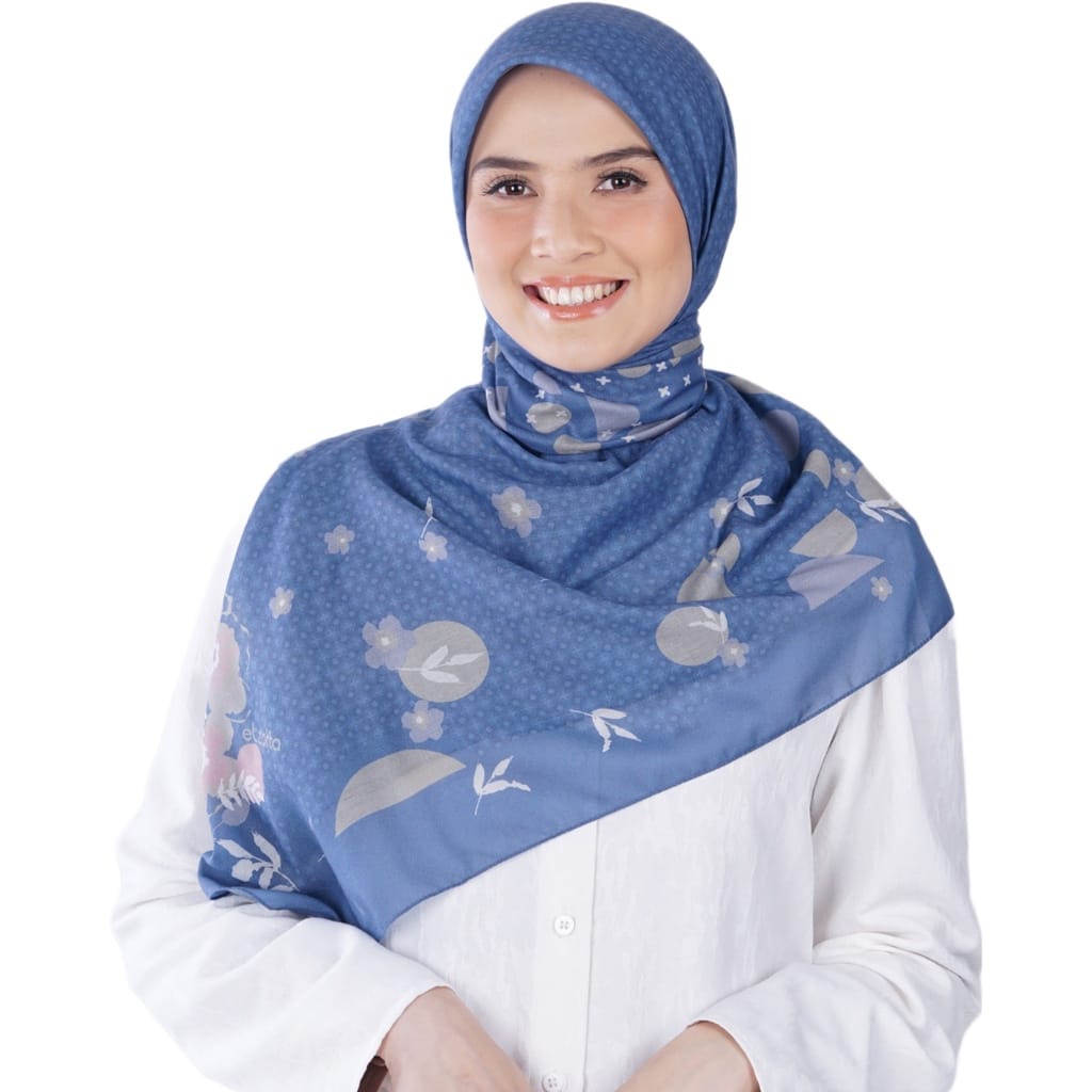 ELZATTA Kaila Eshal - Hijab Segiempat ELZATTA - Kerudung Segi Empat - Scarf Motif - Jilbab Segi Empa