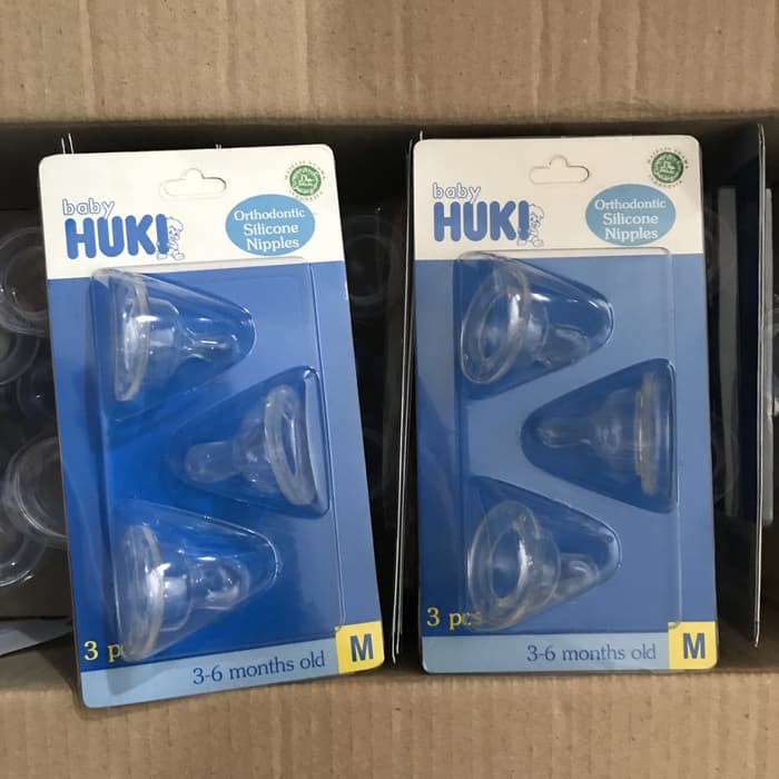 DOT HUKI GEPENG orthodontic silicon nipple isi 3pcs