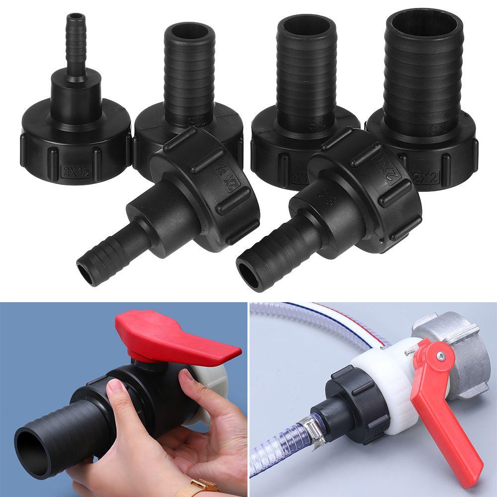 Solighter IBC Tank Adapter Konektor Keran Tahan Lama Untuk Sambungan Outlet Alat Fitting Taman Rumah