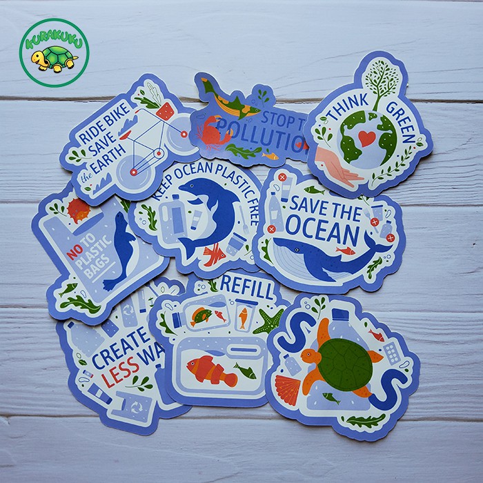 

Sticker / Stiker Deco Aesthetic Pack Eco Lifestyle 003 Utk Laptop, Buku, Diary, Journal, dll