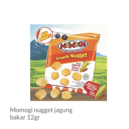 

Momogi Snack Nugget Rasa Roasted Corn Jagung Bakar Pedas 12g