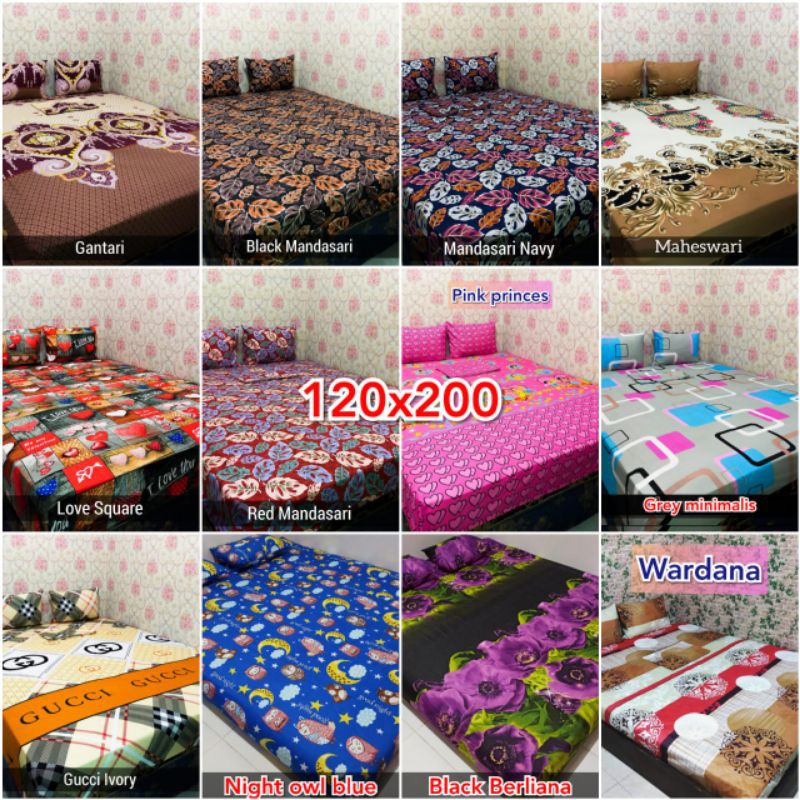 sprei home made 120x200 sprei karakter sprei bunga sprei polos