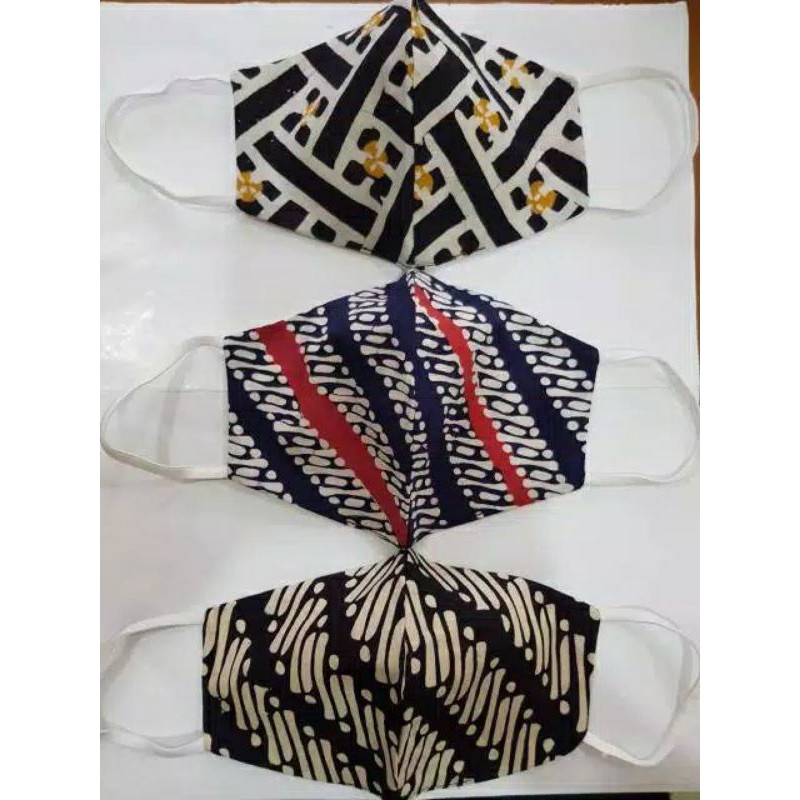 READY Masker Batik Artis Ravi Ahmad 3 Ply Modis warna simpel