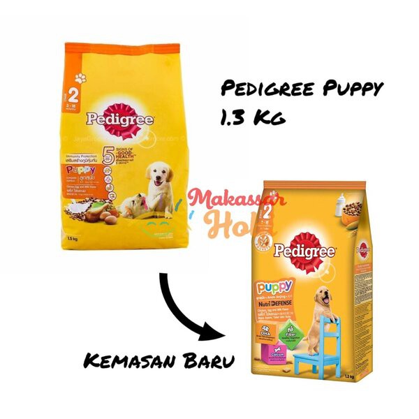 Pedigree Puppy Chicken Egg and Milk 1.3kg 1.3 kg Makanan Anak Anjing