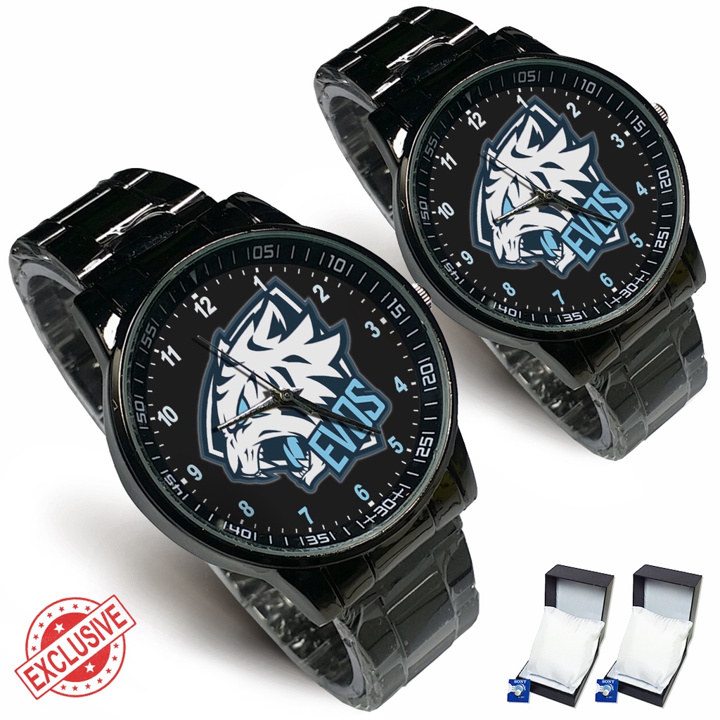 (Exclusive) Jam Tangan Squad EVOS Motif 4 {ML-FF} Rante Couple / Satuan