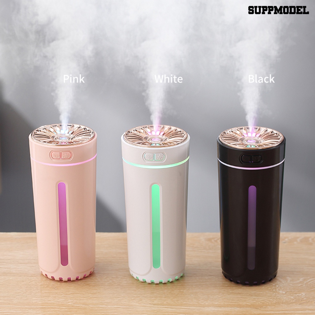 Suppmodel Air Humidifier / Diffuser Aroma Terapi USB Portable Dengan Lampu Warna-Warni Untuk Mobil