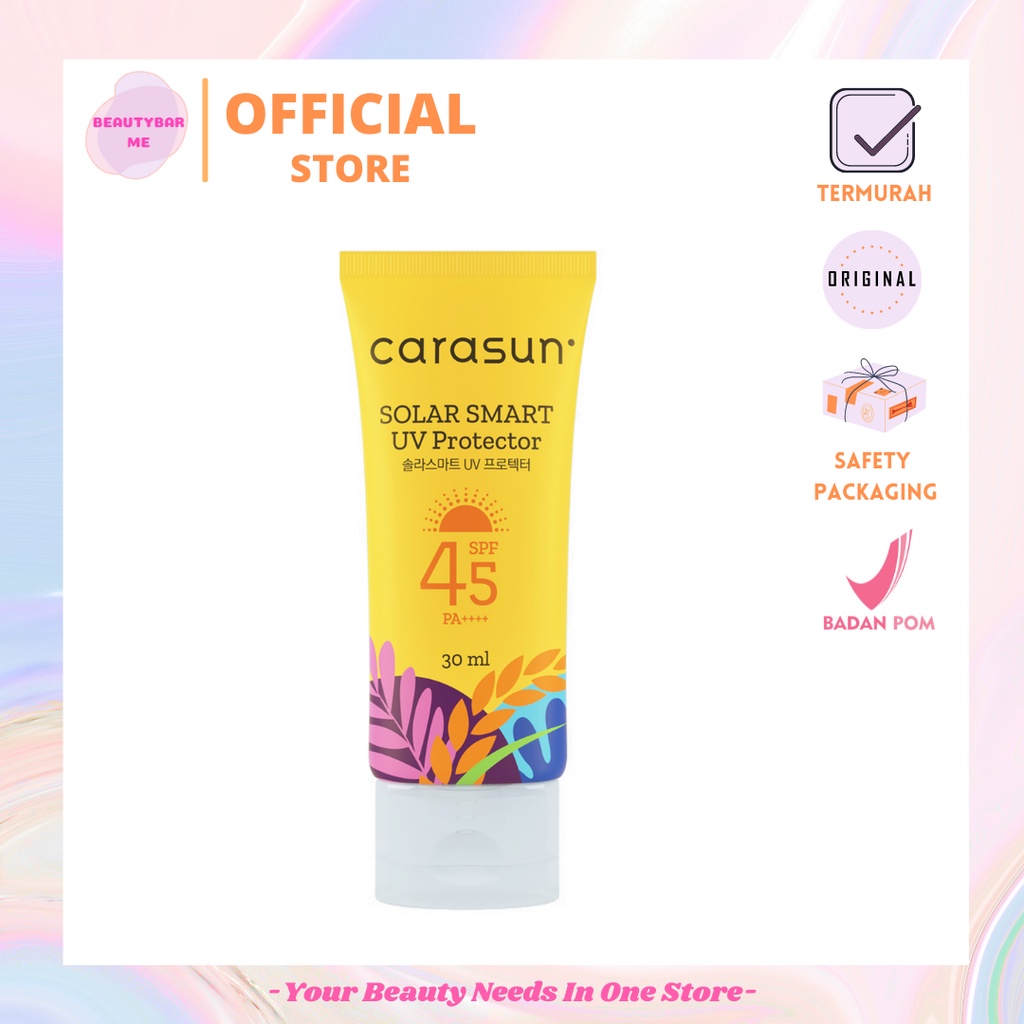 Beautybarme - Carasun Solar Smart Uv Protector Spf 45 30Ml | Sunscreen Tabir Surya