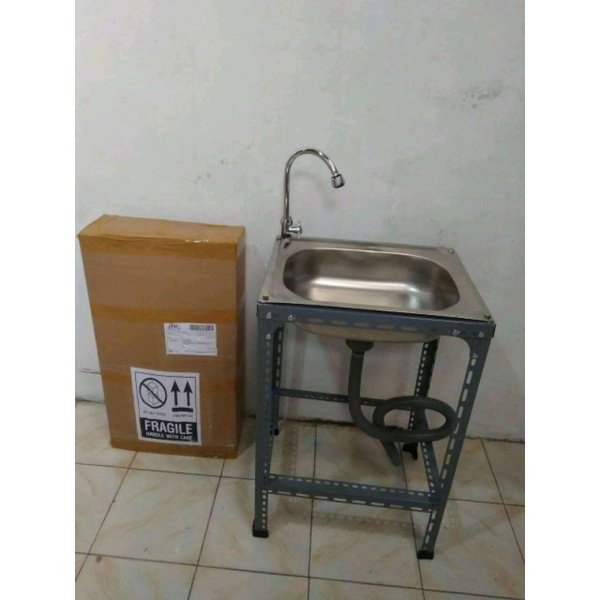 promo bak cuci piring/ wastafel portable Paket lengkap sink portable 50x40