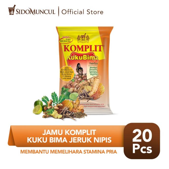 

Sale Sido Muncul Jamu Komplit Kuku Bima Jeruk Nipis 20's - Stamina Pria /OBAT HERBAL ASAM URAT/OBAT HERBAL PELANGSING/OBAT HERBAL KOLESTEROL/OBAT HERBAL DIABETES