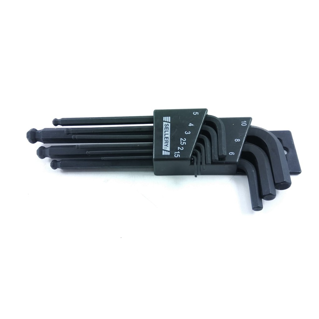 KUNCI L BALL POINT SELLERY HEX KEY WRENCH ISI 9 pcs