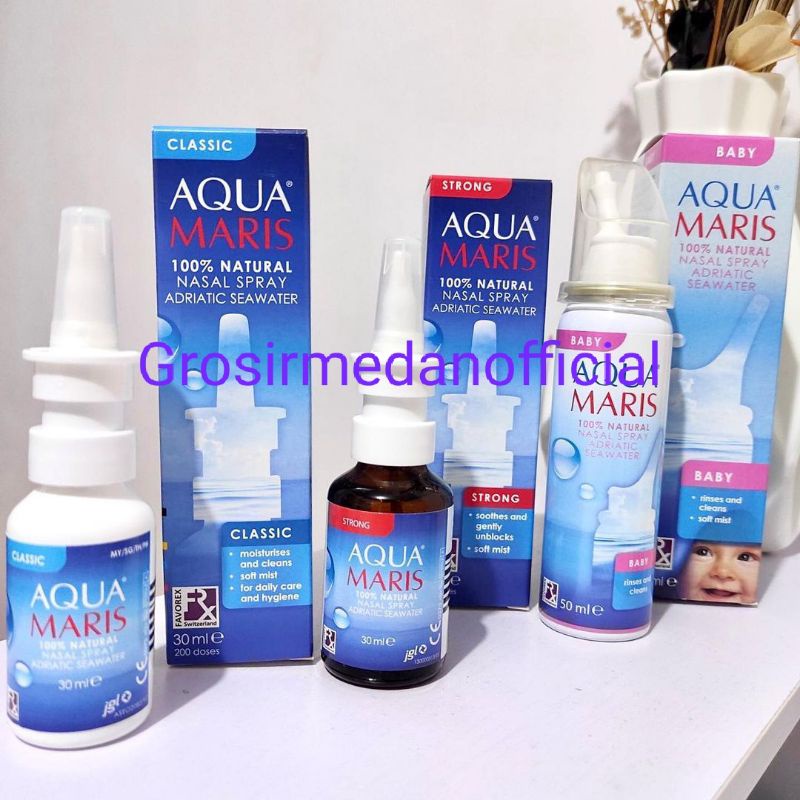 AQUAMARIS - AQUA MARIS NASAL SPRAY - SEMPROTAN HIDUNG - DAILY STRONG BABY DROPS