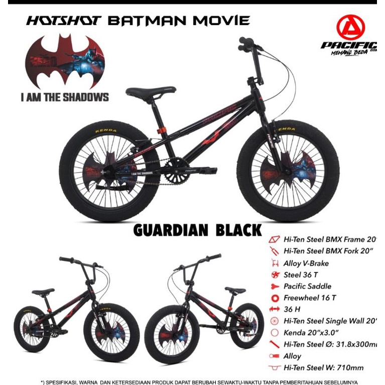 Sepeda BMX 20 inch Pacific Hotshot Batman Movie