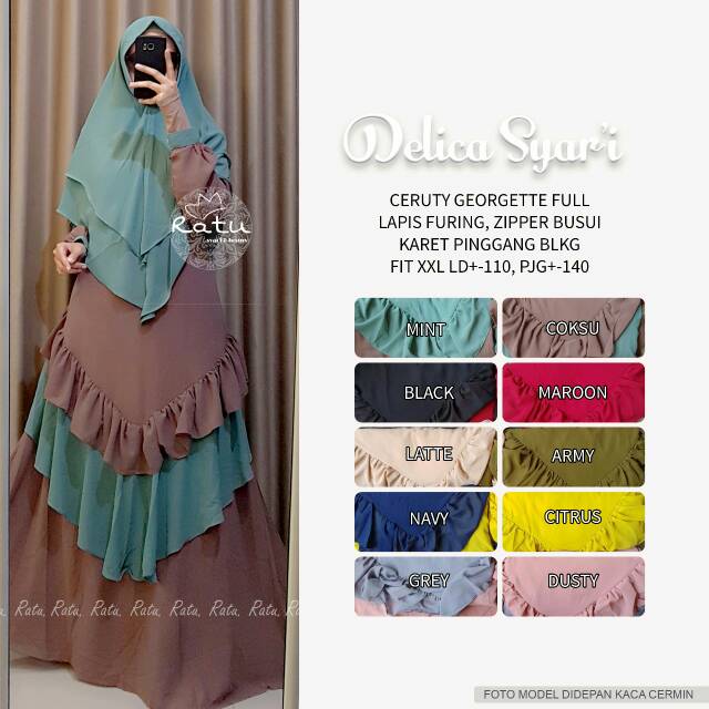 Gamis Delica Syari by Ratu