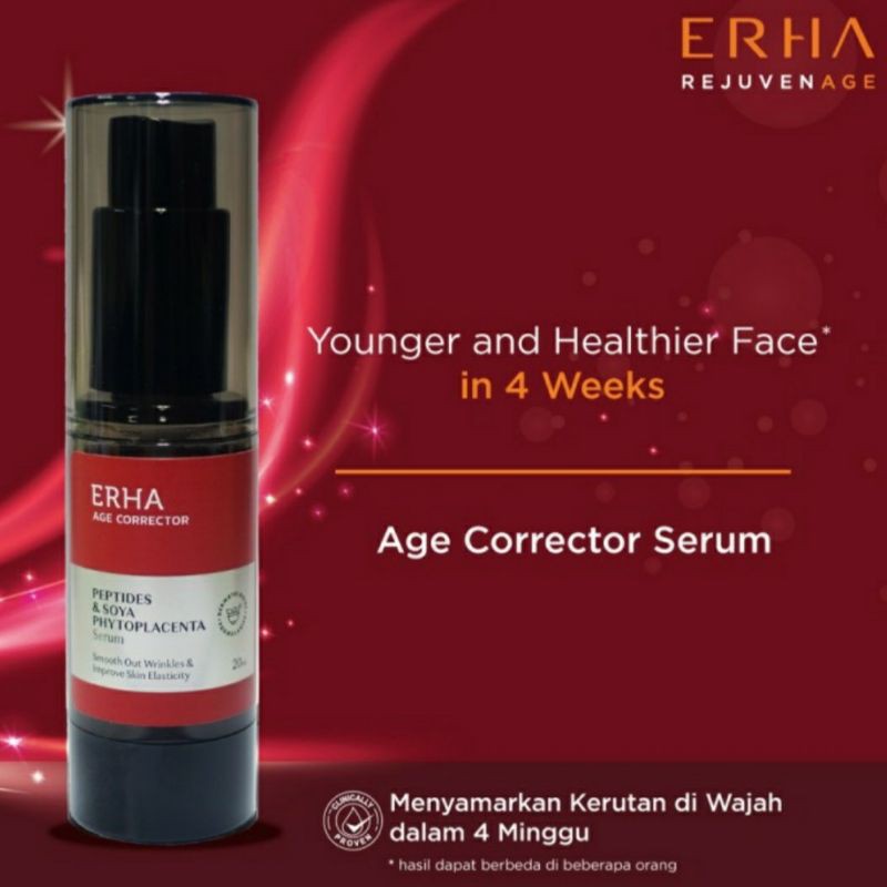 Serum Wajah Anti Penuaan/ Erha Age Corrector Serum 20ml