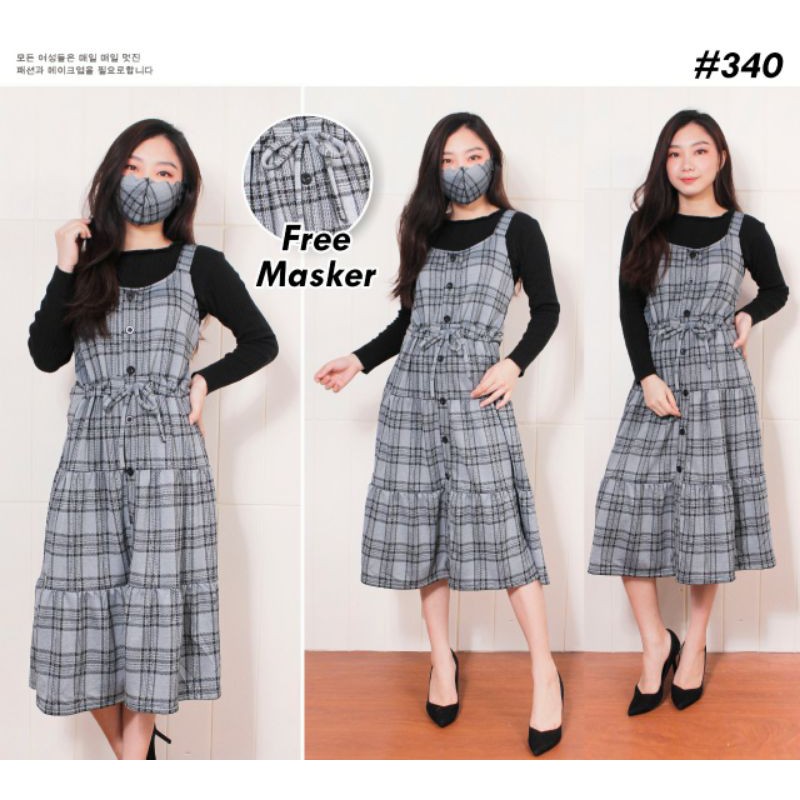 OVERALL KOTAK WANITA #340