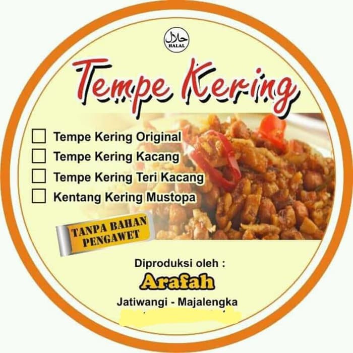 

tempe kering teri kacang- kemasan toples isi 400 gram -