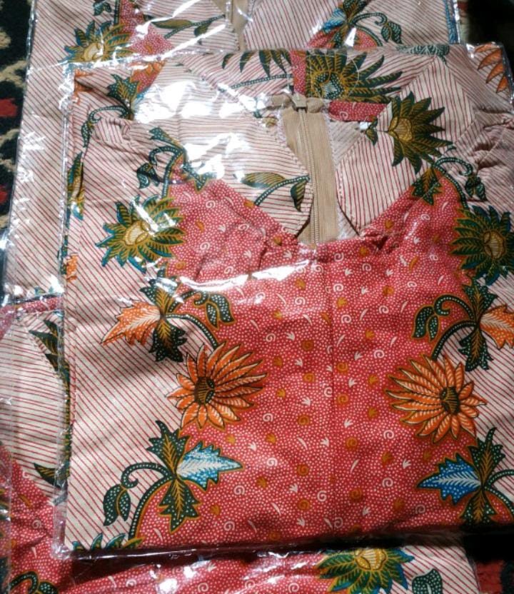 Baju Batik Couple Modern Monalisa Genes Asli Pekalongan // Tunik Batik // Seragam Batik