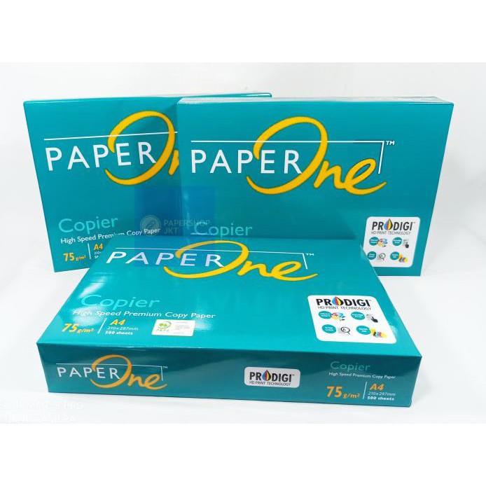 

KHUSUS - INSTANT & SAMEDAY - PAPER ONE A4 - 75GR - 1 BOX = 5 RIM