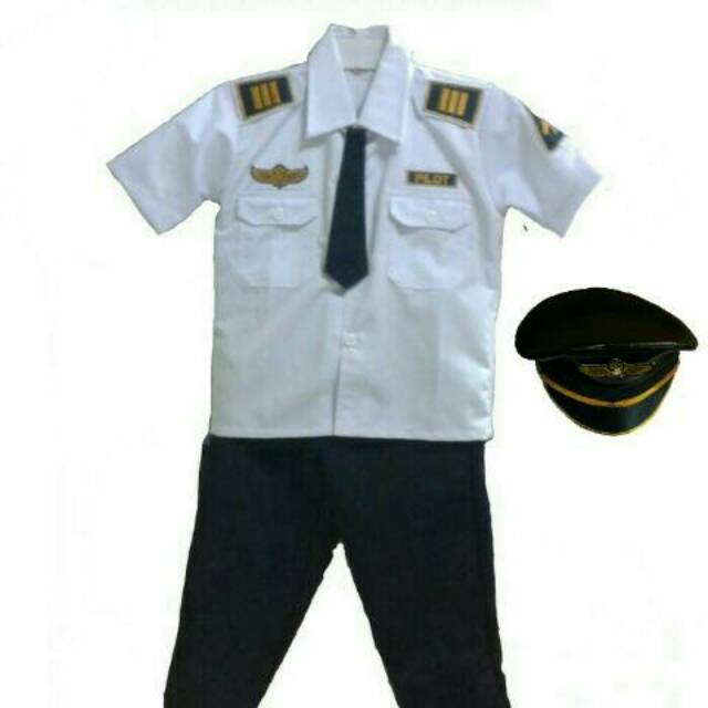 Baju Pilot Anak Baju Profesi Anak Pilot Stelan Anak Pilot Shopee Indonesia