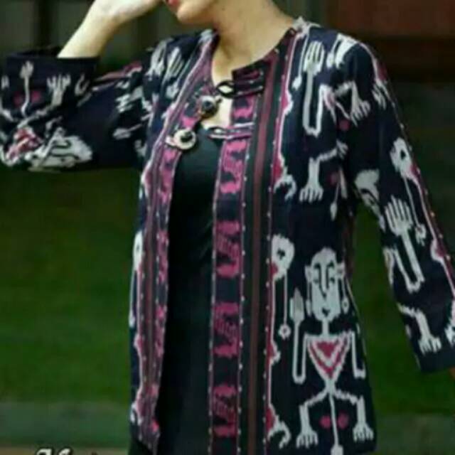 Blazer tenun asmat