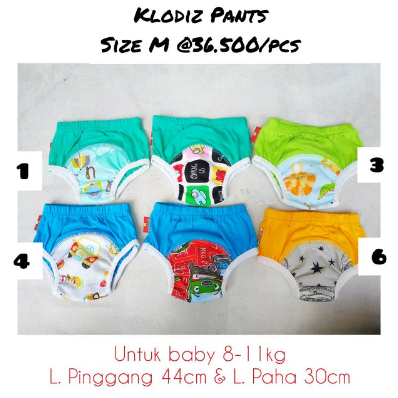 Training Pants Clodiz size M / L Celana Tatur Celana Toilet Training Clodiz