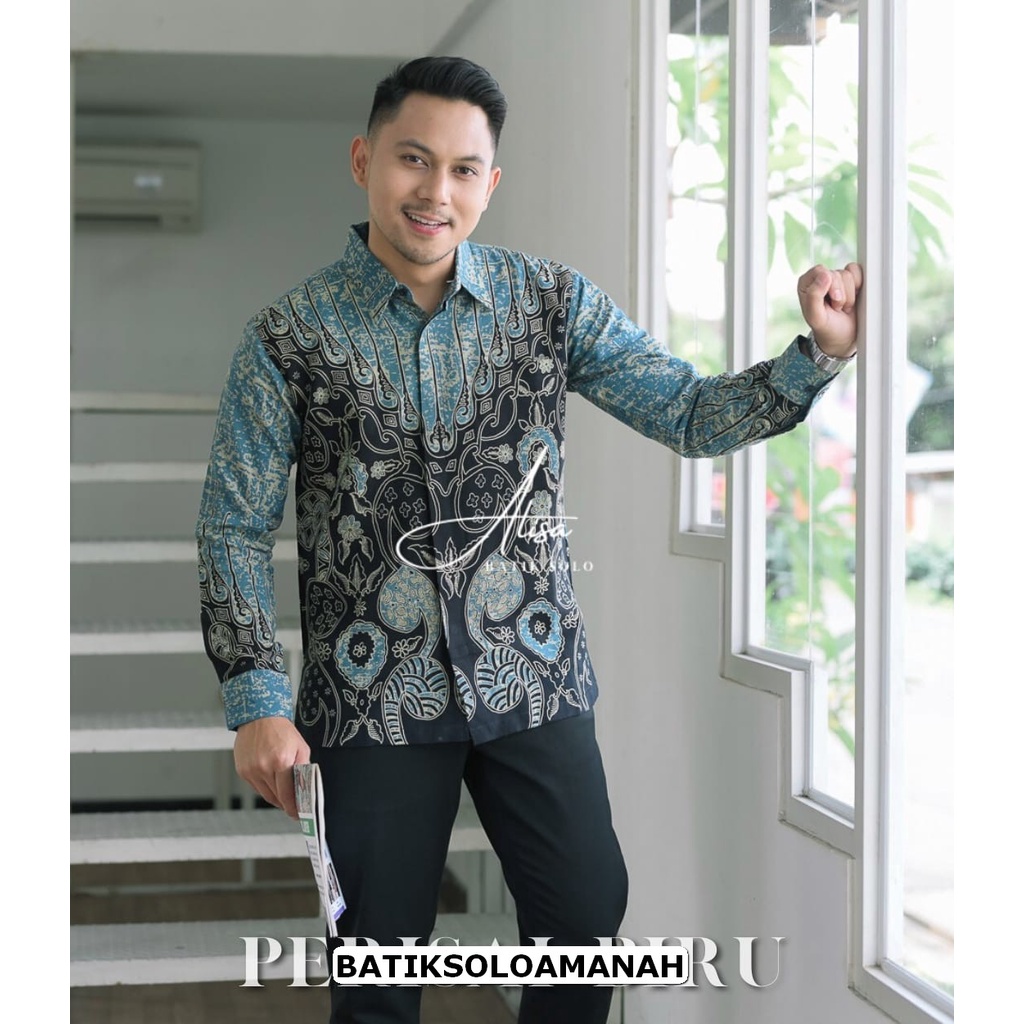 PERISAI BIRU ALISA KEMEJA BATIK PRIA LENGAN PANJANG LAPIS FURING ATASAN BATIK PREMIUM MODERN SURAKARTA PROMO DISKON ALJAYA KANAYA ALISA MARTOWIRO SM ANJANI UKAIL RAJASAKTI DILLAN FLORIST KLA ASMARA RAFANDA NGUDI RAHAYU SENOJOYO BRAMANTI PRIJANTO TRENDY