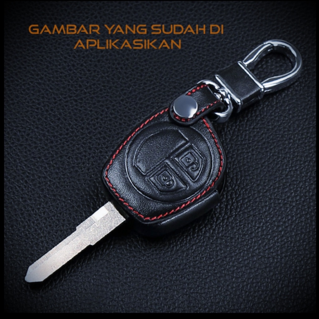 Gantungan kunci sarung kulit cover case casing remote Mobil SUZUKI ERTIGA OLD SWIFT APV GX WAGON R