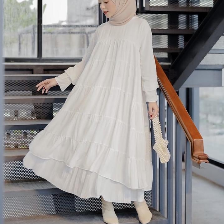 Sale Atasan tunik Cempaka Full Ruffle