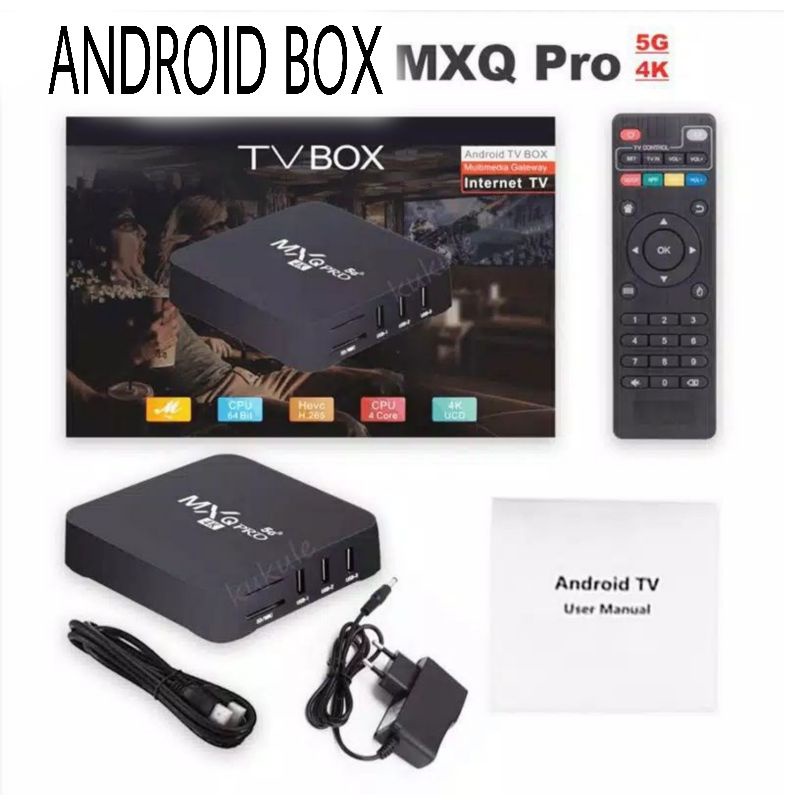 STB / Android Tv Box MXQ Pro 5G Fleco / Smart Tv 4K Ultra HD /Smart Tv Ultra HD MXQ Pro 5G Ram 8Gb Rom 64GB 2/16