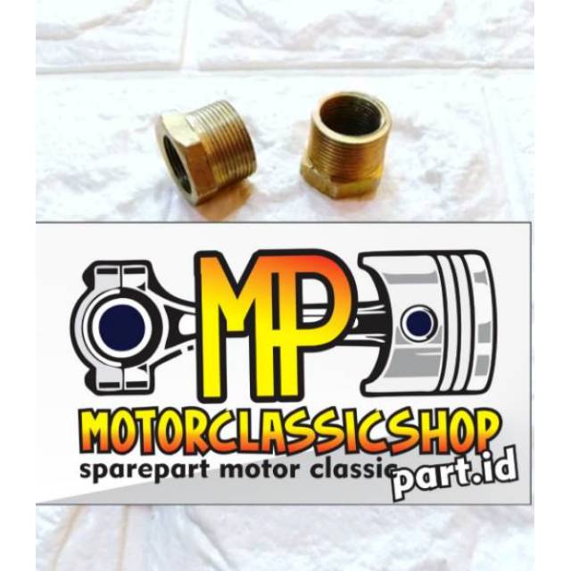 ADAPTOR SAMBUNGAN DRAT KRAN BENSIN KECIL KE BESAR BAHAN KUNINGAN