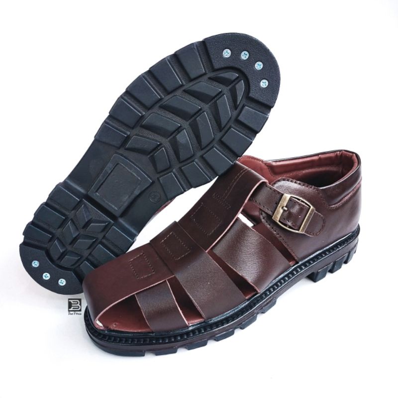 Bee Prince Sepatu Borongsong Kulit Sapi Asli Pantofel Pria Loafers Spatu Kantor Daltu Cowok Original