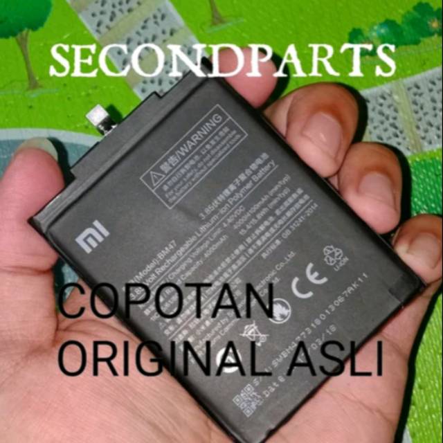 [ORIGINAL ASLI] BATERAI BATRE BATTERY XIAOMI REDMI 3 / 3S / 3X BM47 ORIGINAL COPOTAN