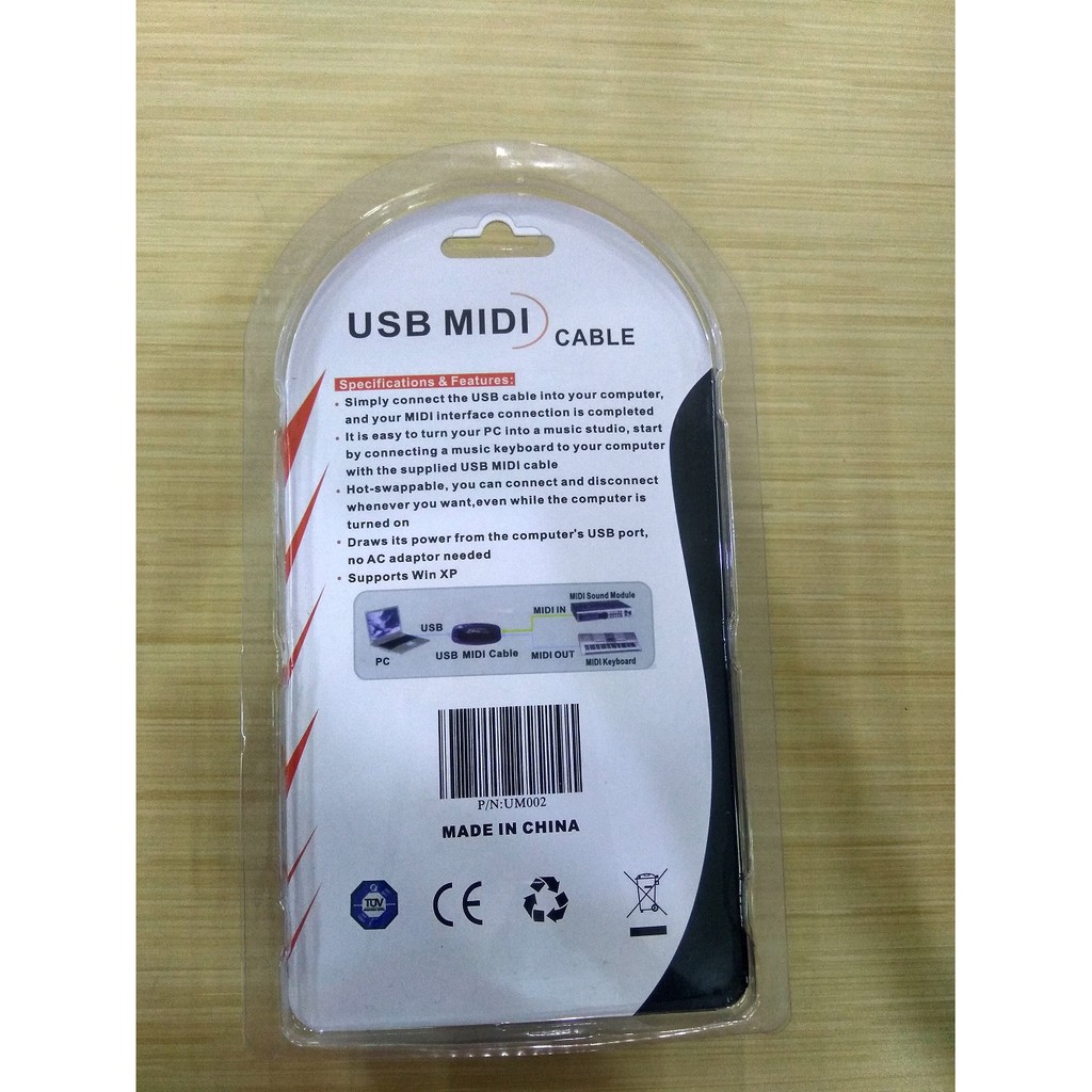 Cable Usb To Midi - Kabel Usb Midi music