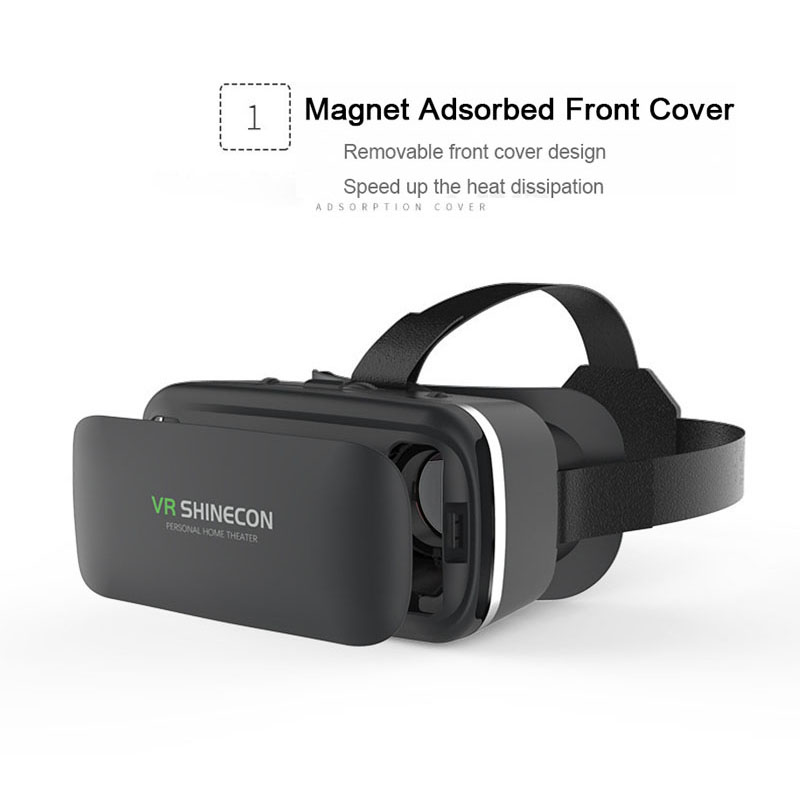 6.0 VR Box Virtual Reality Glasses dengan Headphone