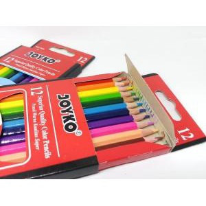 

PENSIL WARNA / COLOR PENCIL JOYKO CP-12PB 12 WARNA PANJANG ATK MURAH