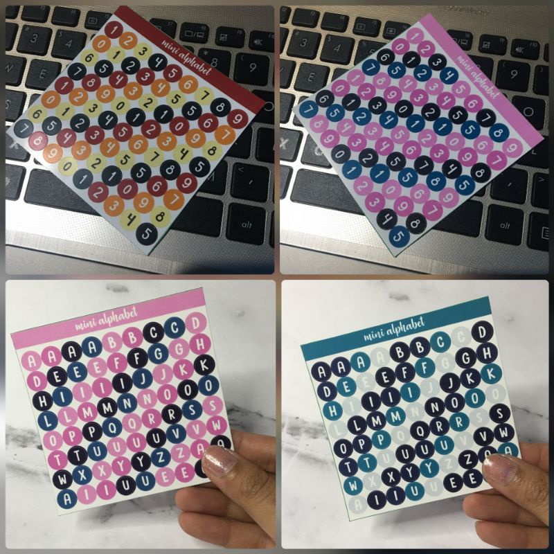 

mini alphabets stiker huruf edukasi scrapbook/jurnal