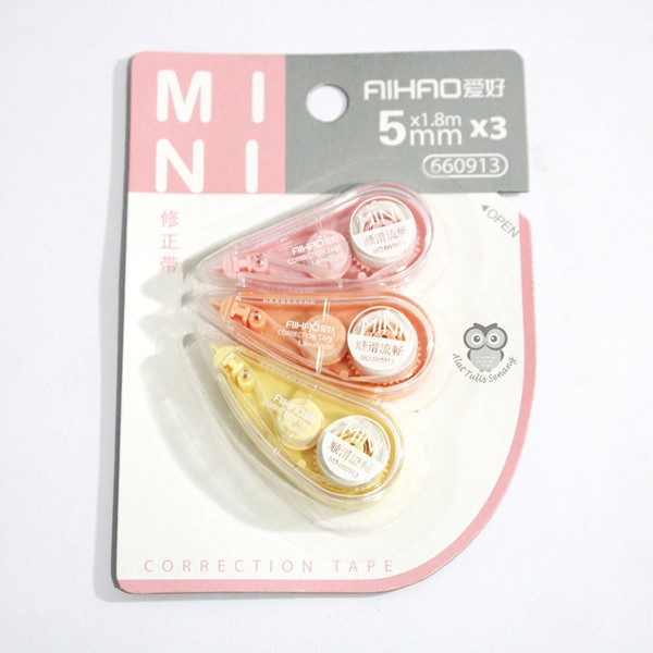 

Correction Tape Mini isi 3 TERBAIK