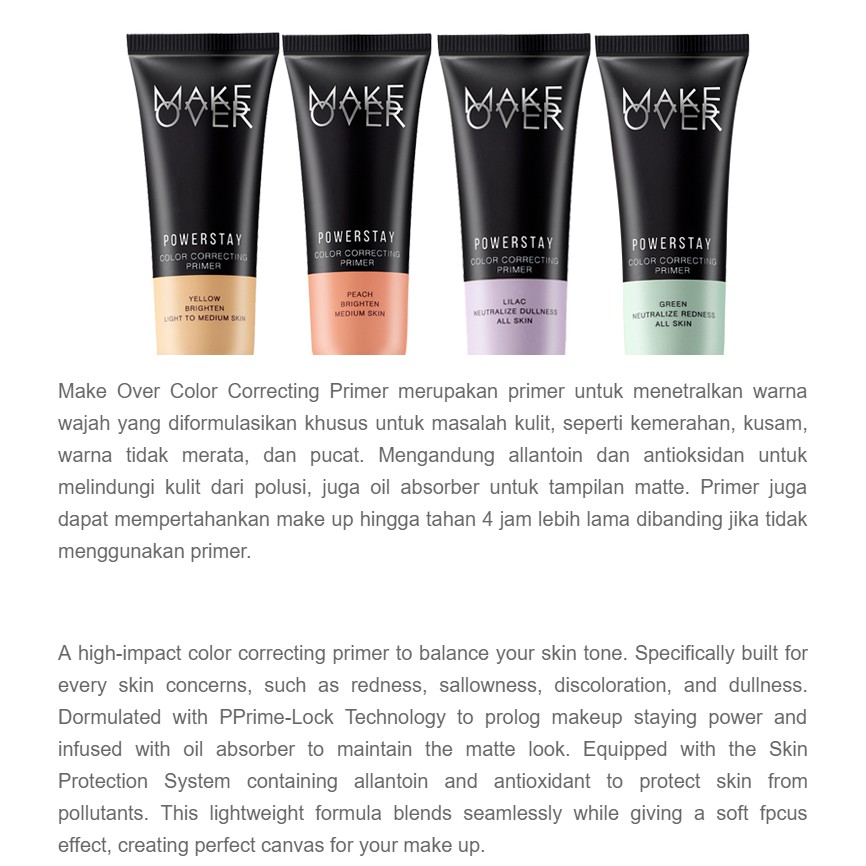 ❤️GROSIR❤️Make Over Powerstay Color Correcting Primer