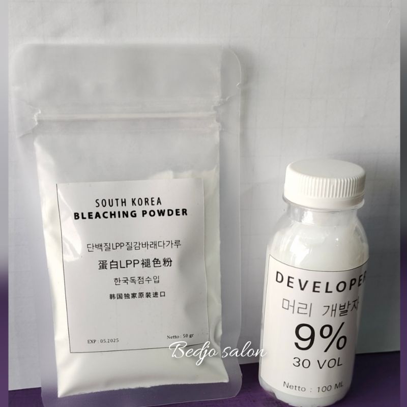 Bleaching Rambut korea LPP level 9 kemasan 50gr dan 100gr