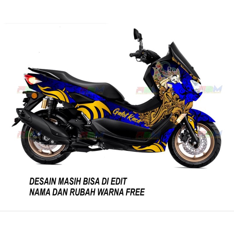 Setiker Stiker Sticker decal yamaha nmax new full body motif batik wayang