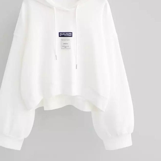 ✴ Hoodie Crop Oversize Korea Style Fashion Wanita Hijab Premium Terbaru Kekinian Bisa ➻