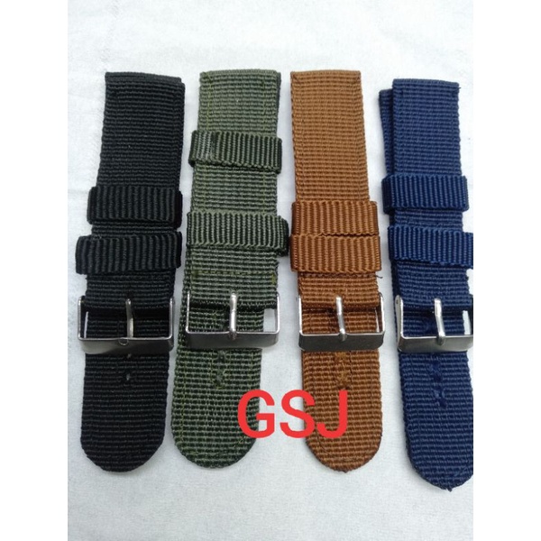 strap jam tangan nylon murah tali jam tangan kanvas murah