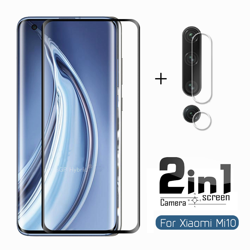 Pelindung Layar Tempered Glass 2 In 1 Untuk Xiaomi Poco X3 Nfc Redmi Note 9 9s 9pro 8 9 Note8 Note7 Redmi 10A 9T 9c 8 8a Pro