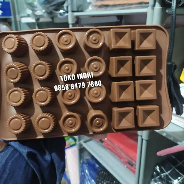 CETAKAN COKLAT CETAKAN PUDING CETAKAN KUE TRUFFLE ROUND BOX